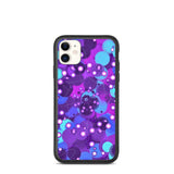 biologisch abbaubare handyhülle "purple bubbles" iphone 11