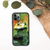 biologisch abbaubare handyhülle mit frosch-design iphone 11 pro