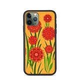 biologisch abbaubare handyhülle "blumenwiese orange" iphone 11 pro