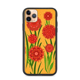 biologisch abbaubare handyhülle "blumenwiese orange" iphone 11 pro max