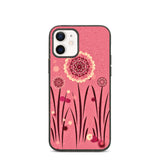 biologisch abbaubare handyhülle "blumenwiese pink" iphone 12