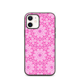 biologisch abbaubare handyhülle mit rosa kaleidoskop-design iphone 12