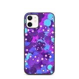 biologisch abbaubare handyhülle "purple bubbles" iphone 12