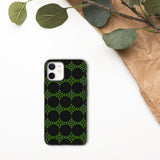 biologisch abbaubare handyhülle mit grünem muster iphone 12 mini
