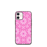 biologisch abbaubare handyhülle mit rosa kaleidoskop-design iphone 12 mini