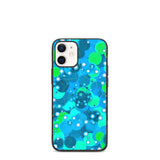 biologisch abbaubare handyhülle "blue bubbles" iphone 12 mini