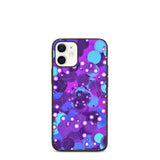 biologisch abbaubare handyhülle "purple bubbles" iphone 12 mini