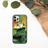 biologisch abbaubare handyhülle mit frosch-design iphone 12 pro