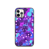 biologisch abbaubare handyhülle "purple bubbles" iphone 12 pro