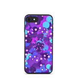 biologisch abbaubare handyhülle "purple bubbles" iphone 7/8/se