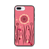 biologisch abbaubare handyhülle "blumenwiese pink" iphone 7 plus/8 plus