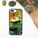 biologisch abbaubare handyhülle mit frosch-design iphone 7 plus/8 plus