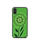 biologisch abbaubare handyhülle "blumenwiese grün" iphone x/xs