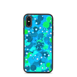 biologisch abbaubare handyhülle "blue bubbles" iphone x/xs