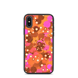 biologisch abbaubare handyhülle "orange bubbles" iphone x/xs