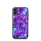 biologisch abbaubare handyhülle "purple bubbles" iphone x/xs