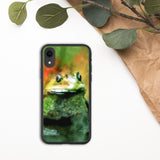 biologisch abbaubare handyhülle mit frosch-design iphone xr