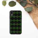biologisch abbaubare handyhülle mit grünem muster iphone xr
