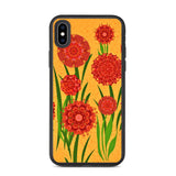 biologisch abbaubare handyhülle "blumenwiese orange" iphone xs max