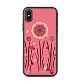 biologisch abbaubare handyhülle "blumenwiese pink" iphone xs max