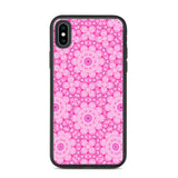 biologisch abbaubare handyhülle mit rosa kaleidoskop-design iphone xs max