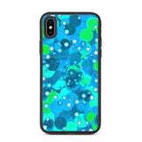 biologisch abbaubare handyhülle "blue bubbles" iphone xs max