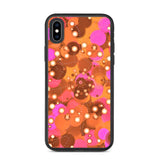 biologisch abbaubare handyhülle "orange bubbles" iphone xs max