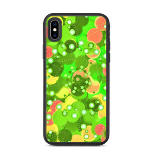 biologisch abbaubare handyhülle "green bubbles" iphone xs max