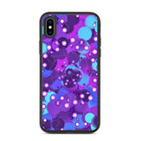 biologisch abbaubare handyhülle "purple bubbles" iphone xs max