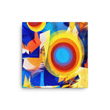 "burst of colours" leinwand 12″×12″