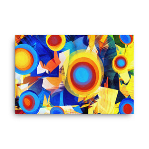 "burst of colours" leinwand 24″×36″