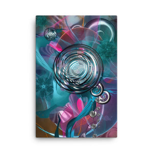 "spiral garden" leinwand 24″×36″