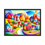 "Tiny Village IV" Gerahmtes Poster auf mattem Papier