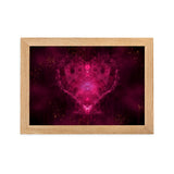gerahmtes poster auf mattem papier "shiny heart" oak / 21×30 cm