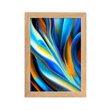 "Blue and Orange II" Gerahmtes Poster auf mattem Papier