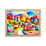 "Tiny Village IV" Gerahmtes Poster auf mattem Papier