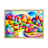 "Tiny Village IV" Gerahmtes Poster auf mattem Papier