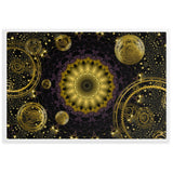 gerahmtes poster auf mattem papier "kaleidoscopic cosmos" weiß / 61×91 cm