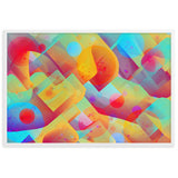 "candy colors" gerahmtes poster auf mattem papier weiß / 61×91 cm