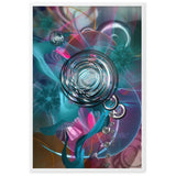 "spiral garden" gerahmtes poster auf mattem papier weiß / 61×91 cm