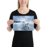 "tanzbären im winter" poster 21×30 cm