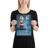"lady lighthouse" poster 21×30 cm