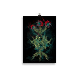 poster "three blossoms" 21×30 cm
