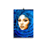 poster "die blaue kapuze" 21×30 cm
