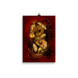 poster "golden bouquet" 21×30 cm