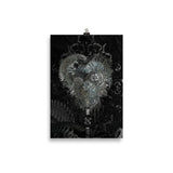 poster "metal heart" 21×30 cm