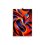 "Orange Swirls" Poster