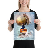"steamboat-stella" poster 30×40 cm