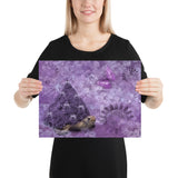 "myrtle the purple turtle" poster 30×40 cm