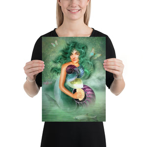 "mermaid meike" poster 30×40 cm